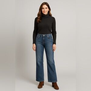 Stetson Women's No 214 City Trouser Denim blue Jeans -  Wide Leg - Size 12 L32